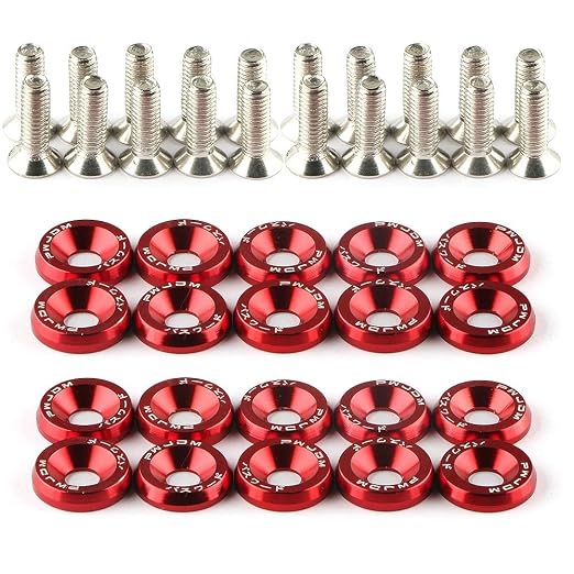 10 pc. Deck Bolts + Colored Washers