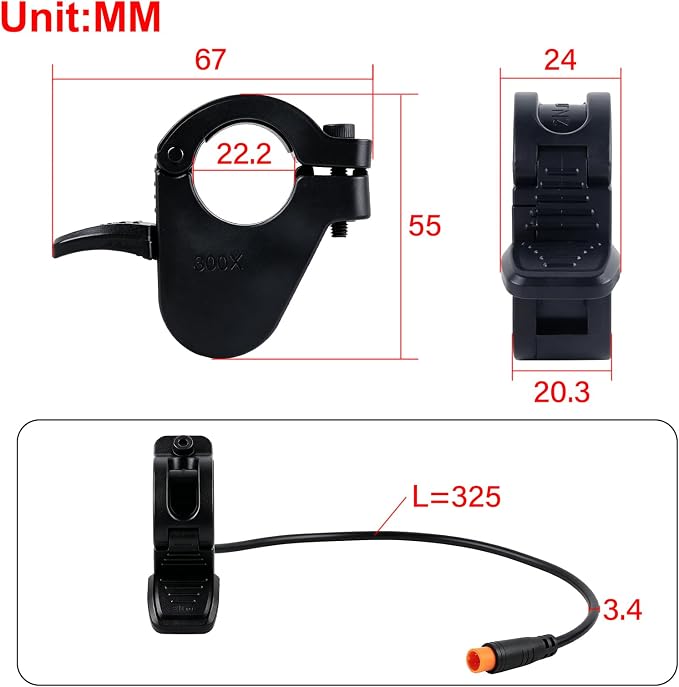 300X Throttle + Power Button