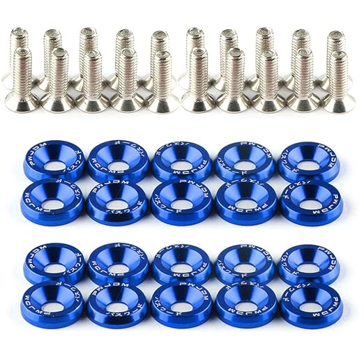 10 pc. Deck Bolts + Colored Washers