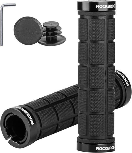 Anti-Slip Metal + Rubber Handlebar Grips