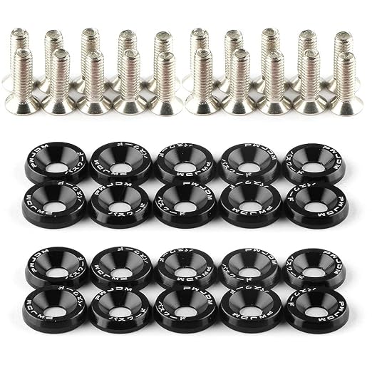 10 pc. Deck Bolts + Colored Washers